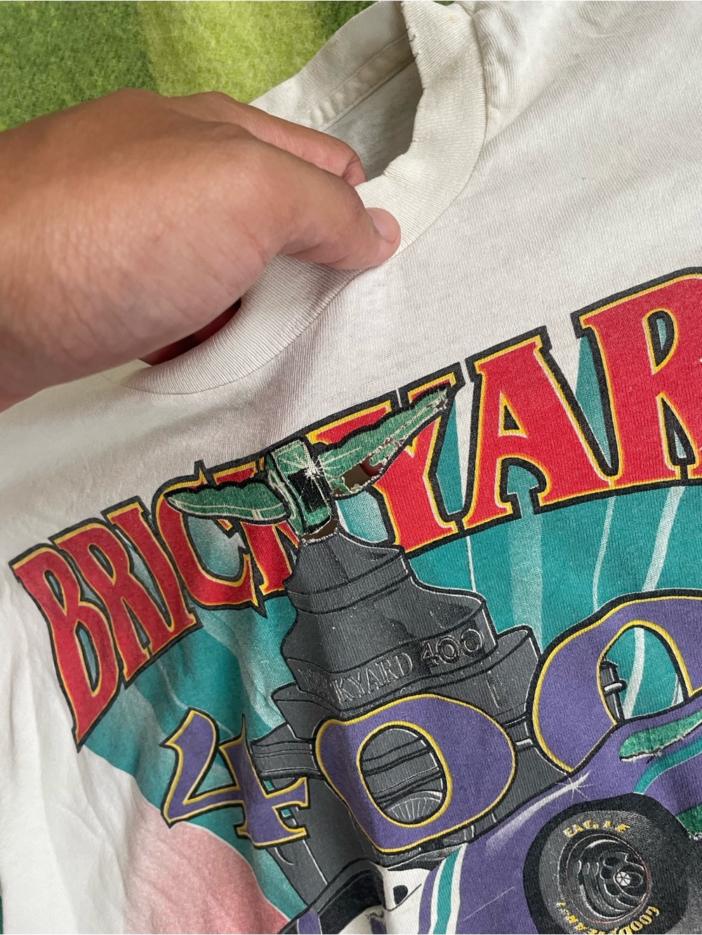 Vintage 1995 NASCAR Bricksyard 400 race tee #nascar #racing - Picture 4 of 6